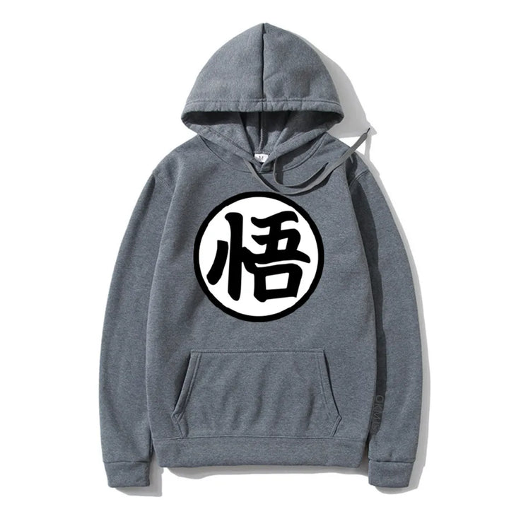 dark grey goku hoodie