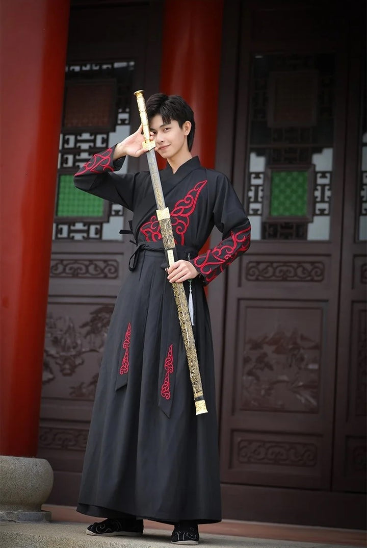 hanfu dress black