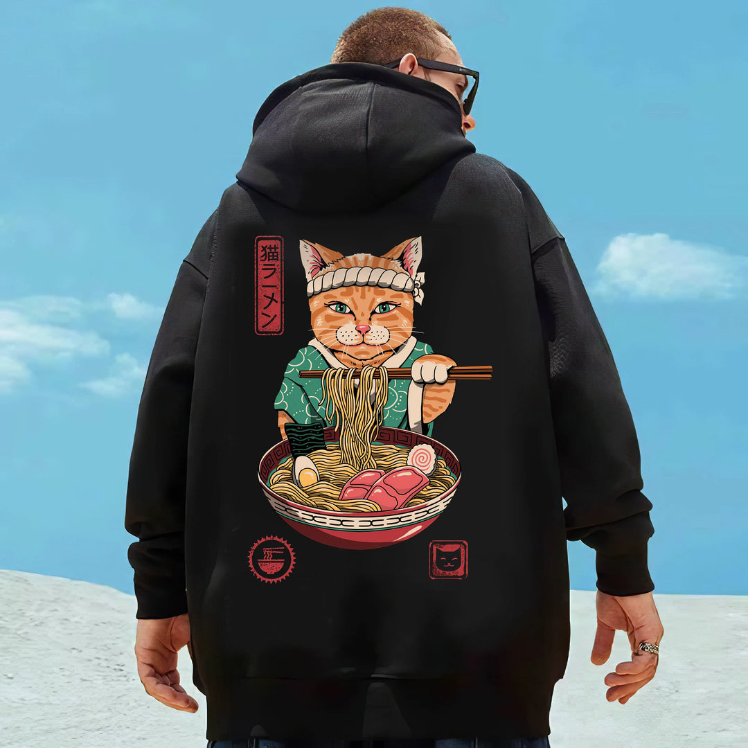 ramen cat hoodie