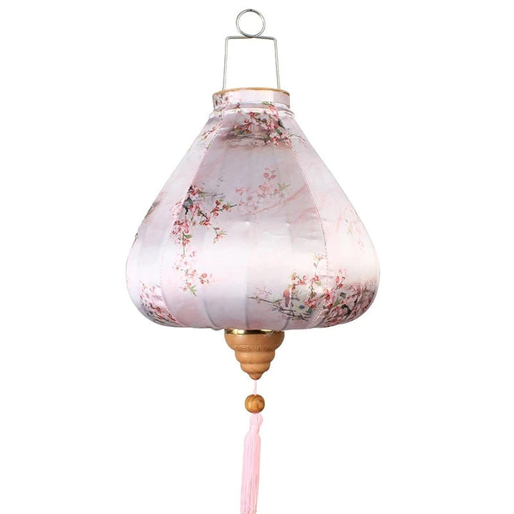 pale pink silk flower lanterns