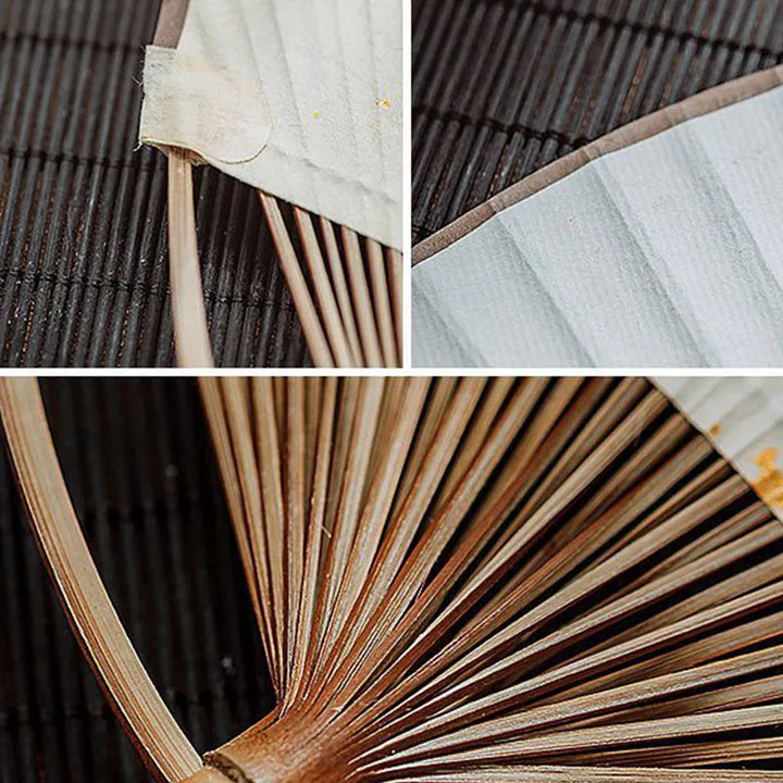 details of a antique japanese fan