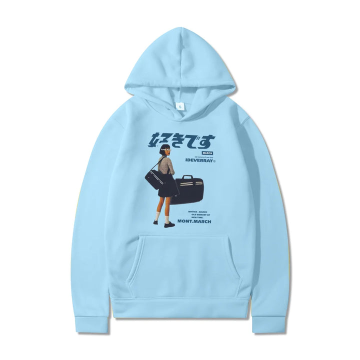 light blue vintage japanese hoodie