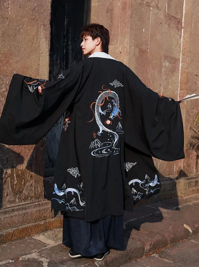 man wearing mens kimono long