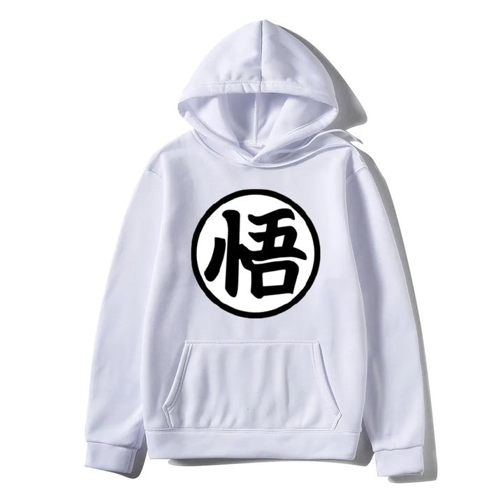 white goku hoodie