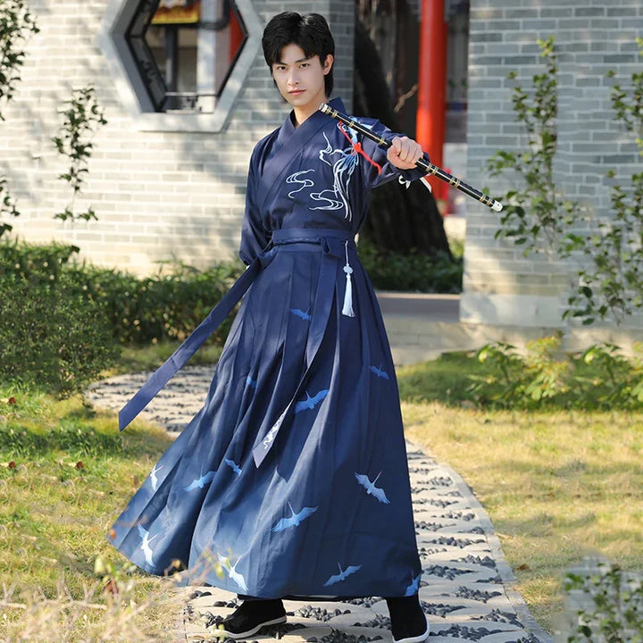 blue hanfu