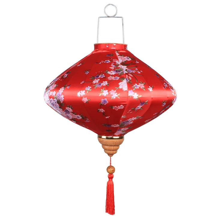 red silk chinese lanterns