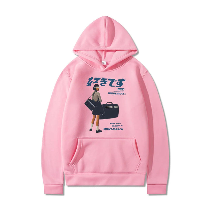 pink vintage japanese hoodie