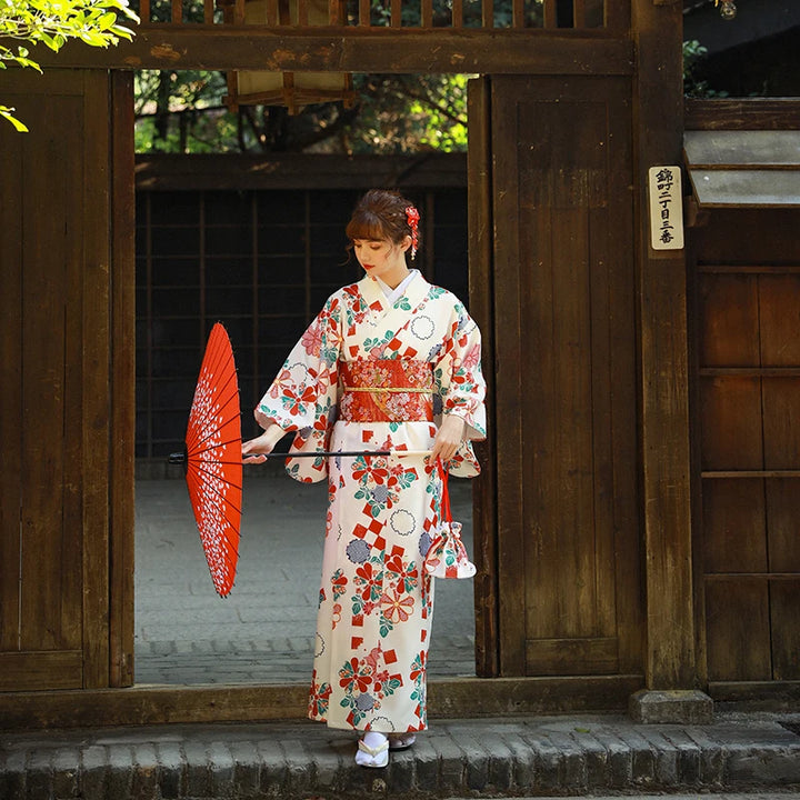 long white kimono robe