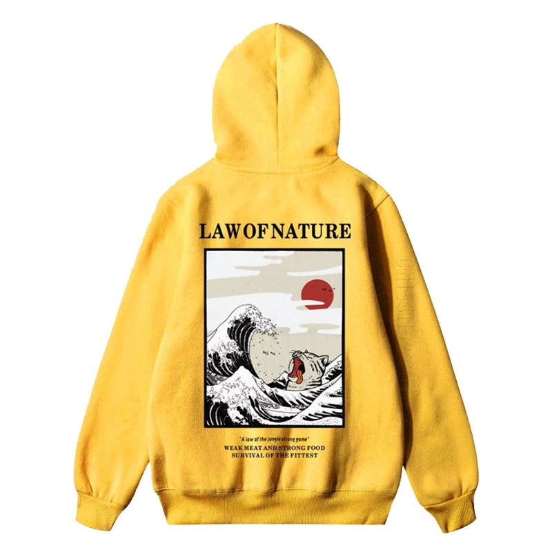 yellow law of nature hoodie