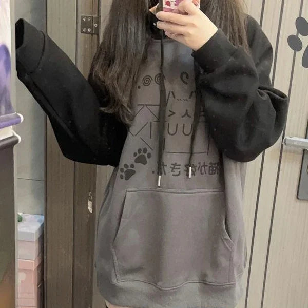 kawaii oversized hoodie