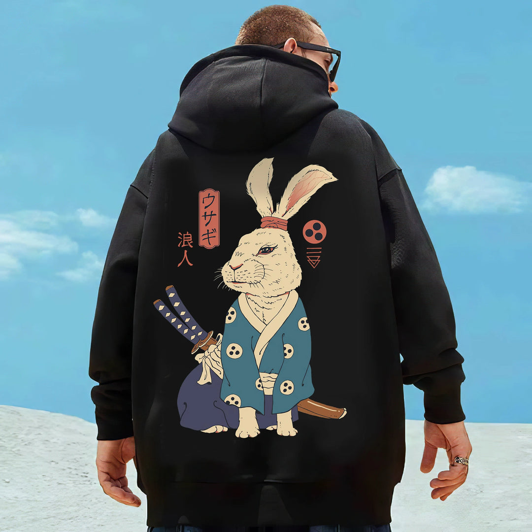 japanese rabbit hoodie