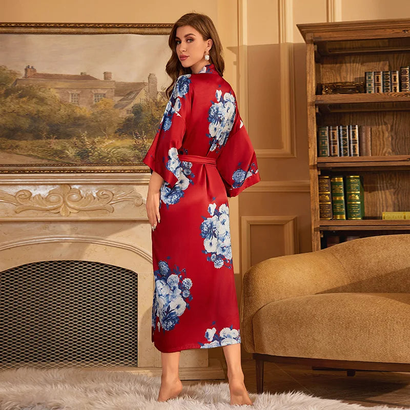 floral japanese one piece pajama