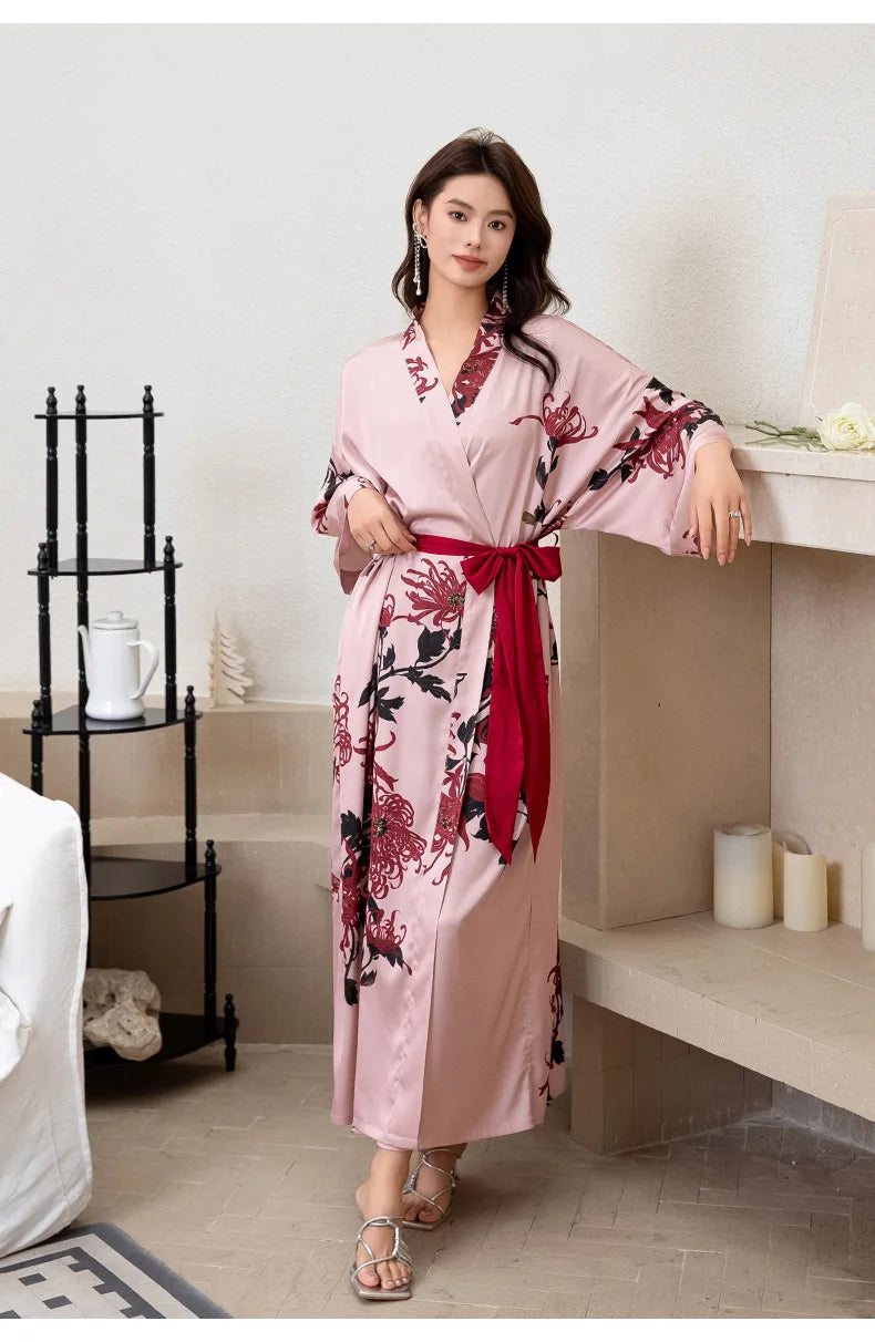 floral japanese night dress