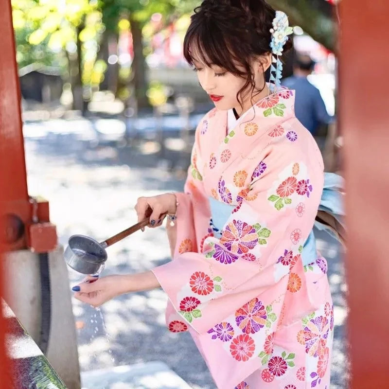 pink kimono