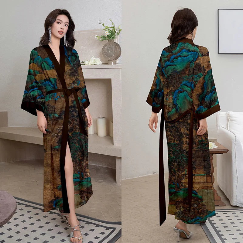japanese kimono dressing gown