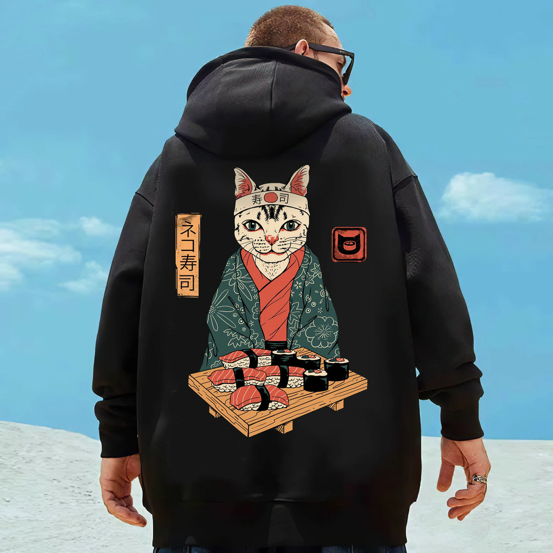 sushi cat hoodie