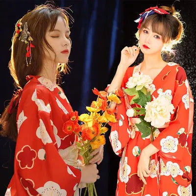 japanese kimono red