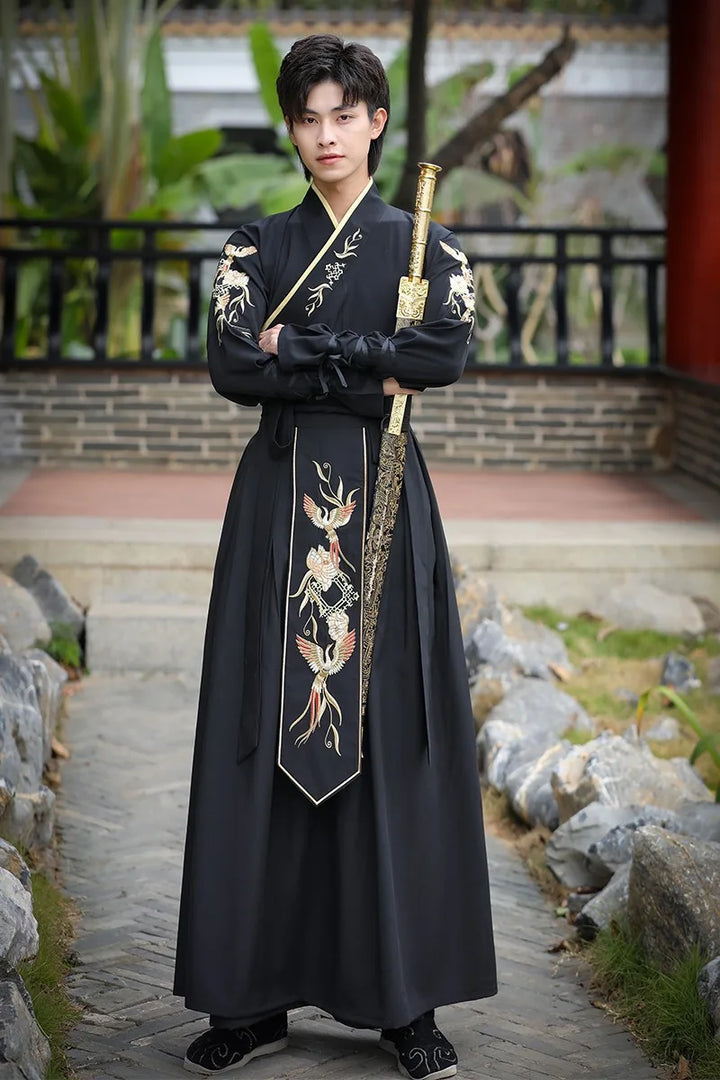 man wearing warrior kimono