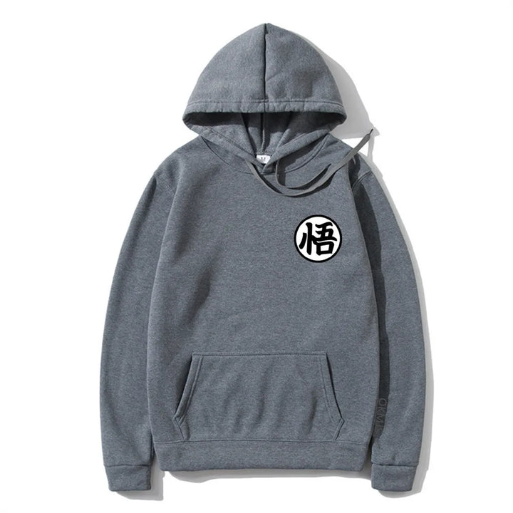 dark grey japanese writing hoodie