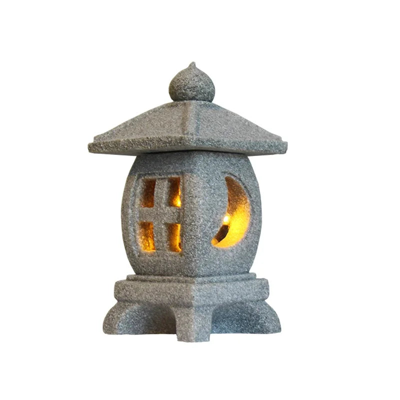 details of outdoor pagoda lantern