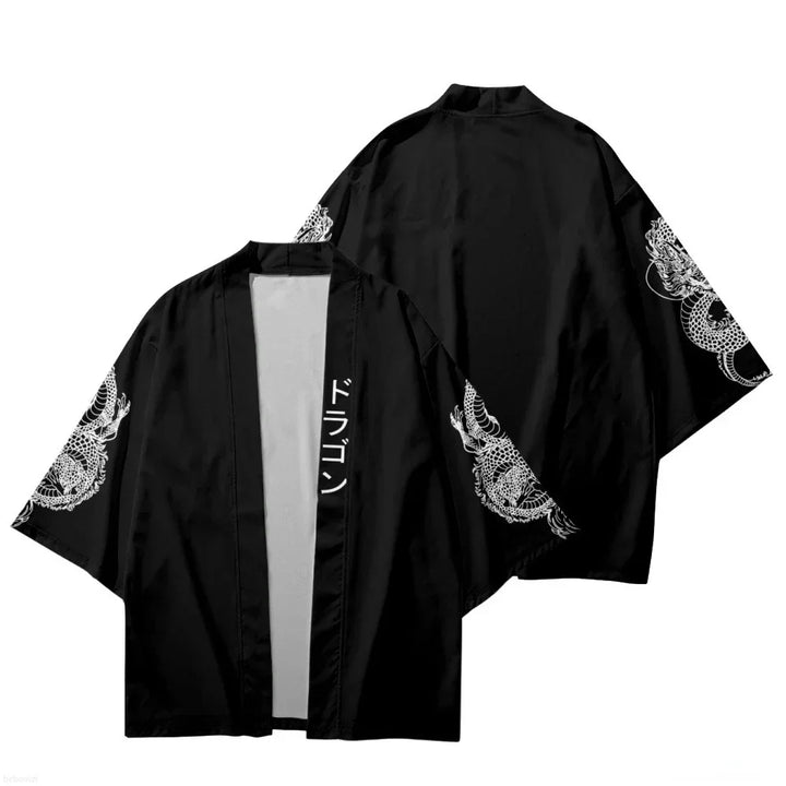 black kimono jacket men