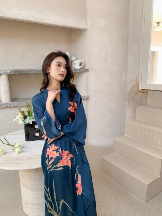 beatiful japanese pajamas women's